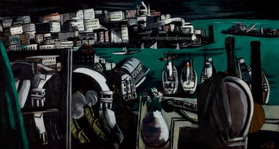Genovas havn af Max Beckmann