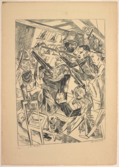The Last Ones, tallerken ti fra Die Hölle af Max Beckmann