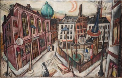 Synagogen i Frankfurt am Main af Max Beckmann