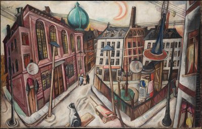 Synagogen i Frankfurt am Main af Max Beckmann