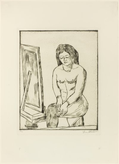 Toilette (Before the Mirror) af Max Beckmann
