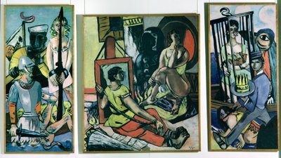 Triptykon af Sankt Anthonys fristelse af Max Beckmann