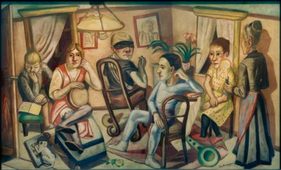 Før maskeradebal af Max Beckmann