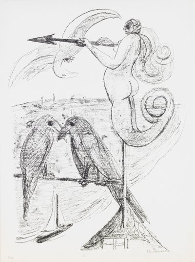 Weather-Vane, plade 2 fra porteføljen "Day and Dream" af Max Beckmann