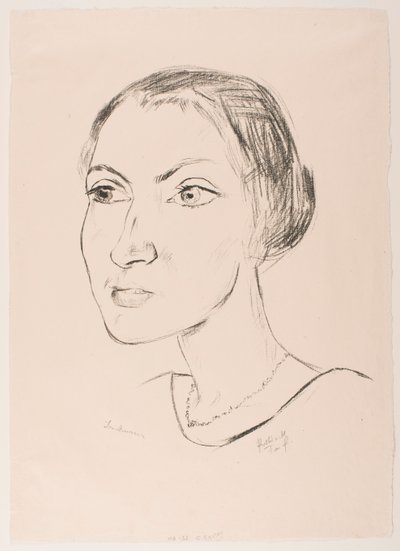 Kvinde med halskæde (fru Parcus) af Max Beckmann