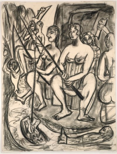Kvinder fiskeri af Max Beckmann
