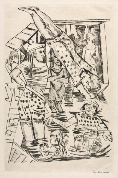 Kvinders Bad af Max Beckmann