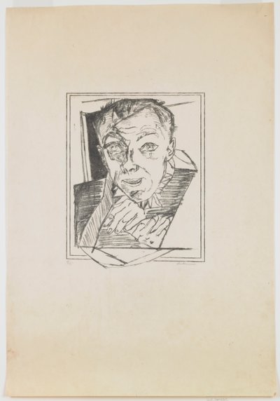 plade 1: Selvportræt af Max Beckmann