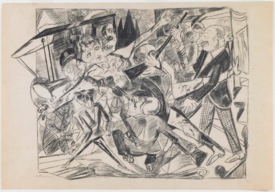 plade 4: Martyrium af Max Beckmann