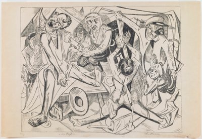 plade 7: Nat af Max Beckmann