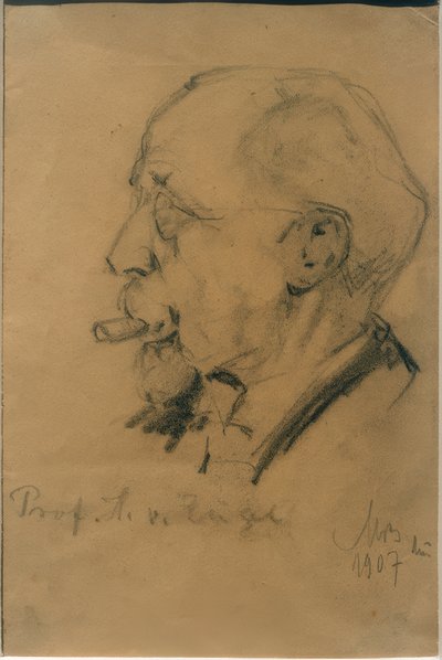 Portræt af Heinrich von Rein af Max Bergmann