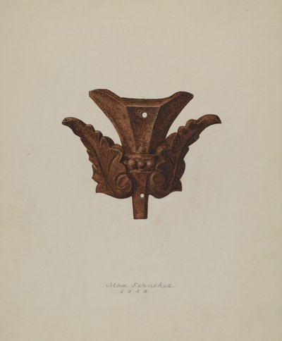 Ornamental jernblad, 1938. af Max Fernekes