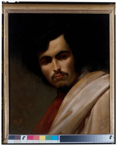 Portræt af maleren Nikolaus Gysis (1842-1901), brystlængde af Max Furst