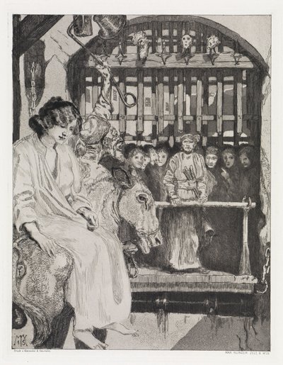 Ved porten (Telt, Opus XIV, 2. del, nr. 23) af Max Klinger