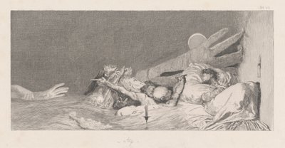 Angst frygt, 18781880. af Max Klinger