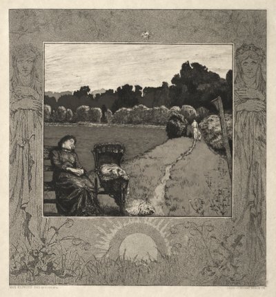 Child, from On Death, Part I, Opus XI Kind, vom Tode, Part I, Opus XI, 1889. af Max Klinger