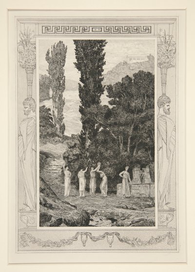 Klassiske figurer (Psyche Wandering) af Max Klinger