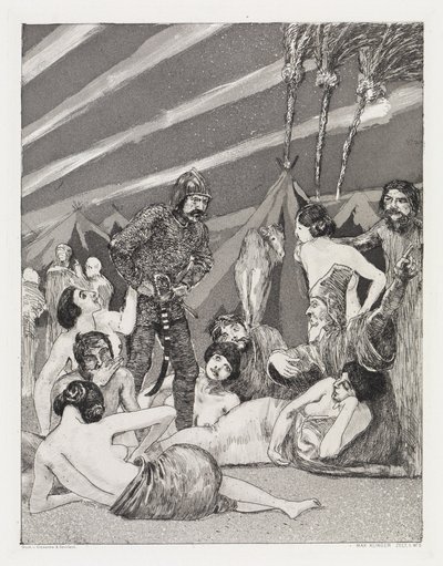 Lejren (Telt, Opus XIV, 1. del, nr. 5) af Max Klinger
