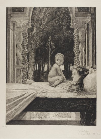 Dead Mother, tallerken ti fra On Death, del II af Max Klinger