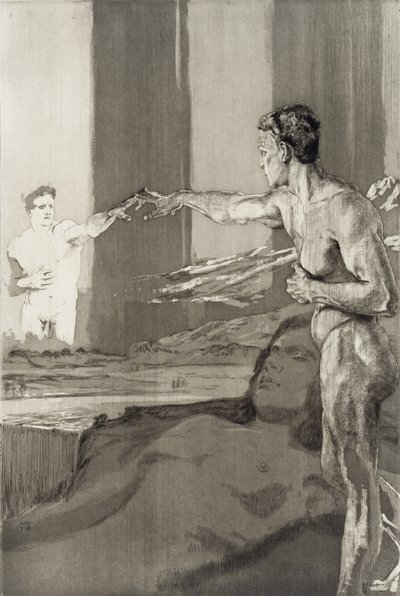 Der Philosophe (Filosofen), nummer 3 af Max Klinger