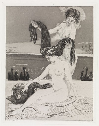 Svanerne (Telt, Opus XIV, 1. del, nr. 4) af Max Klinger