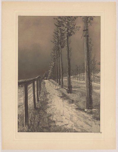 Landevejen, pl. 2, Fire landskaber, op. VII af Max Klinger