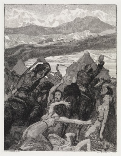 Indbrud (Telt, Opus XIV, 1. del, nr. 14) af Max Klinger