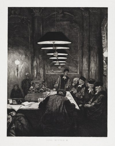 En mor III (Dramaer, opus IX, blad 5) af Max Klinger