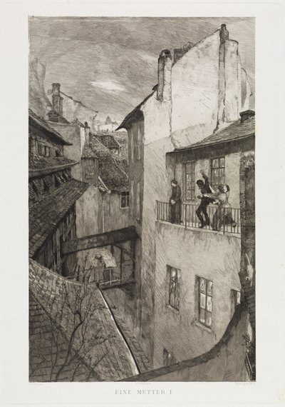 En mor I (Dramaer, opus IX, side 3) af Max Klinger