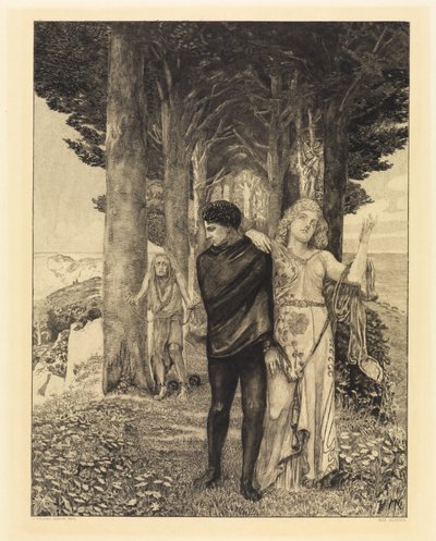 Genie (kunstner) (Om døden, anden del, opus XI, ark 3) af Max Klinger