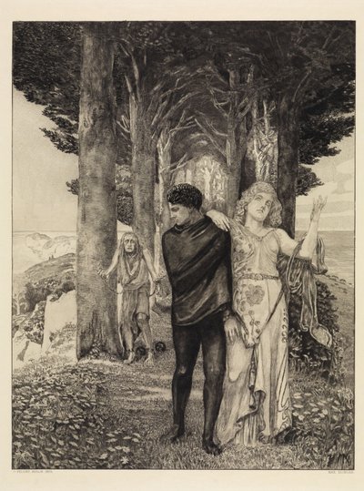 Genie (kunstner) (Om døden, anden del, opus XI, ark 3) af Max Klinger