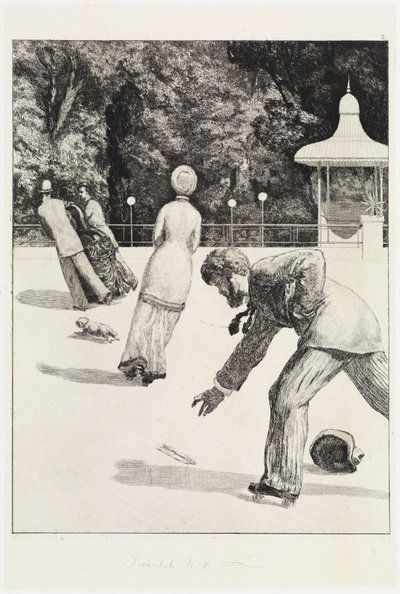 Handling (En handske, opus VI, blad 2) af Max Klinger