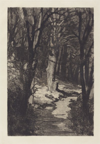 Im Walde In the Forest, 1883. af Max Klinger