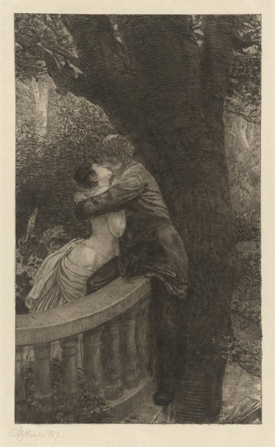 In the Park Im Park: pl.4, 1878. af Max Klinger