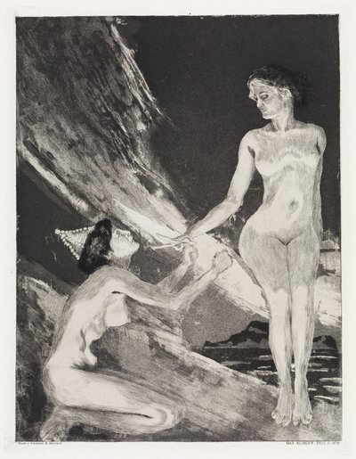 Dronning og gudinde (Telt, Opus XIV, 2. del, nr. 32) af Max Klinger