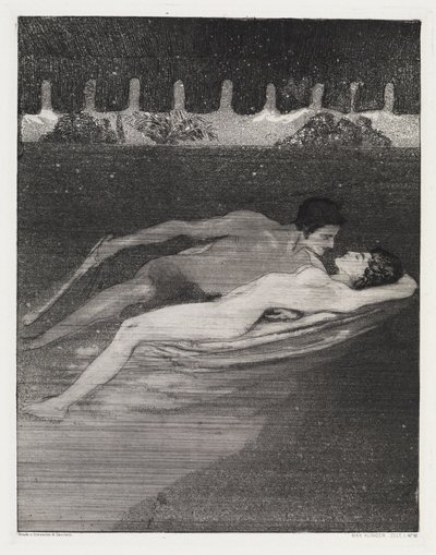 Nat (Telt, Opus XIV, 1. del, nr. 12) af Max Klinger