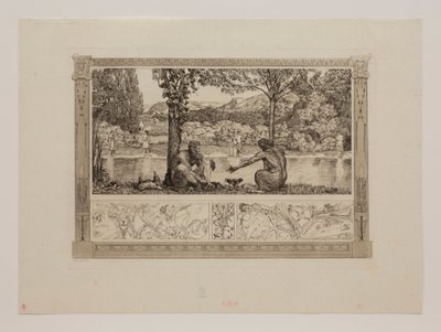 Narcissus og Echo I af Max Klinger