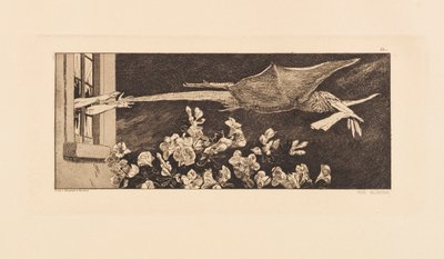 Opus VI, fra Paraphrase on the Finding of a Glove, 1881. af Max Klinger