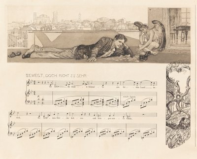 Opus XII, Brahms fantasi, 1894. af Max Klinger