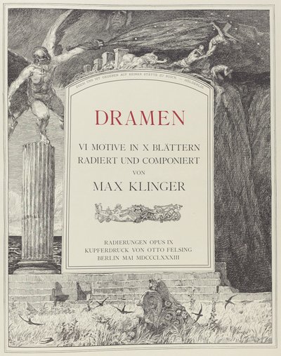 Titel side af Max Klinger