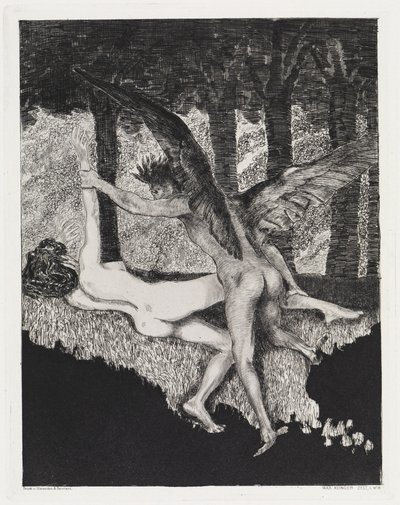 Voldtægt (Telt, Opus XIV, 1. del, nr. 8) af Max Klinger