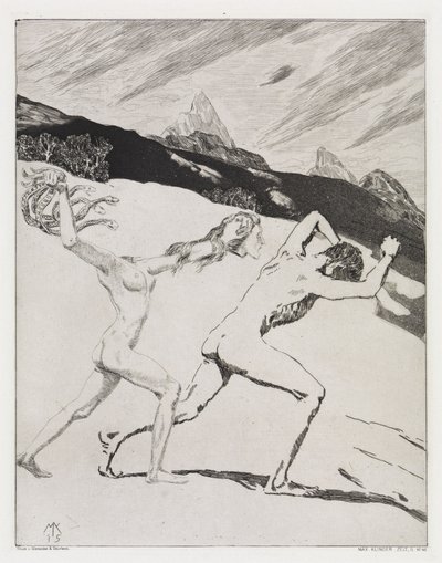 Forvisning (Telt, Opus XIV, 2. del, nr. 45) af Max Klinger