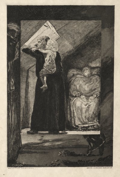 Vom Tode I, (Opus II, 1889) No. 9 af Max Klinger