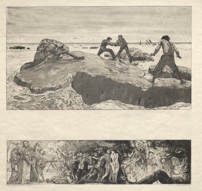 Her er Tode I, Opus I, 1889 nr. 2. af Max Klinger