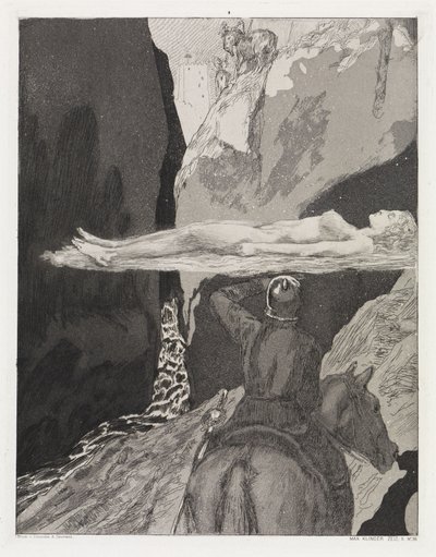 Foran tårnet (Telt, opus XIV, del 2, nr. 36) af Max Klinger