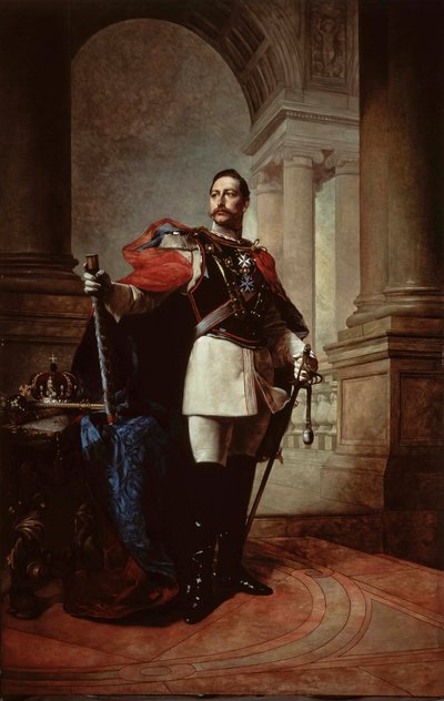 Portræt af den tyske kejser Wilhelm II 1859-1941, konge af Preussen, 1904. af Max Koner