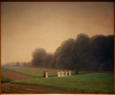 Gå i nærheden af ​​Dessau-Großkühnau af Max Korn