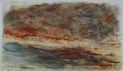 Aftenlandskab i Hamborg af Max Liebermann