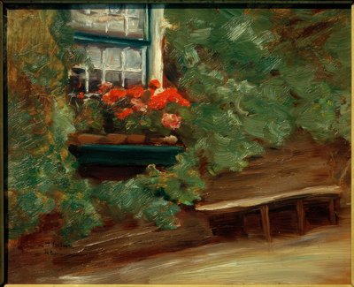 Udsigt over et hollandsk bondehus af Max Liebermann