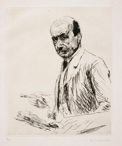 Selvportræt med palet af Max Liebermann